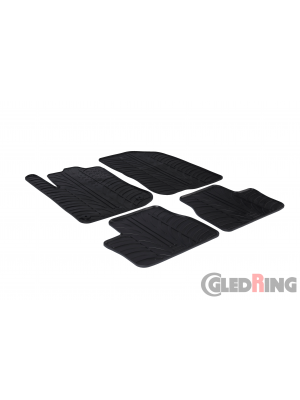 Original Gledring Passform Fußmatten Gummimatten 4 Tlg.+Fixing - Peugeot Crossover 2013->12.2019